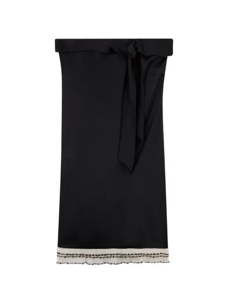 Rochie mini Gcds cu funde de costum mini negru
