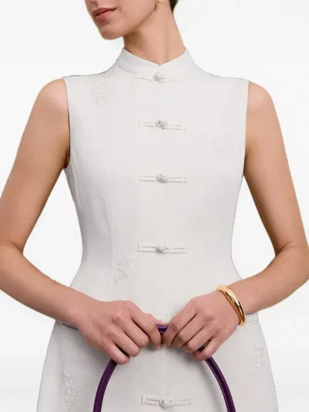 Rochie mini Shanghai Tang alb