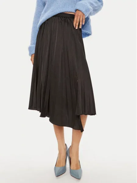 Плиссированная юбка Dkny черная