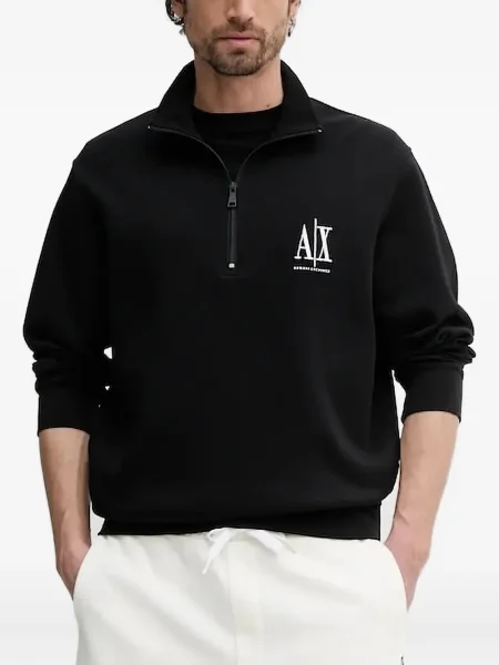 Hanorac Armani Exchange cu imagine negru