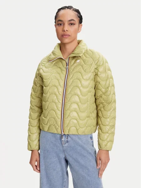 Демисезонная куртка K-way зеленая