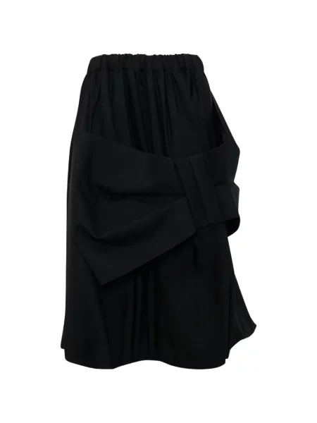 Fustă Noir Kei Ninomiya cu funde negru
