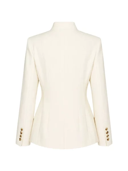 Geacă Club21 Collection asimetrică alb