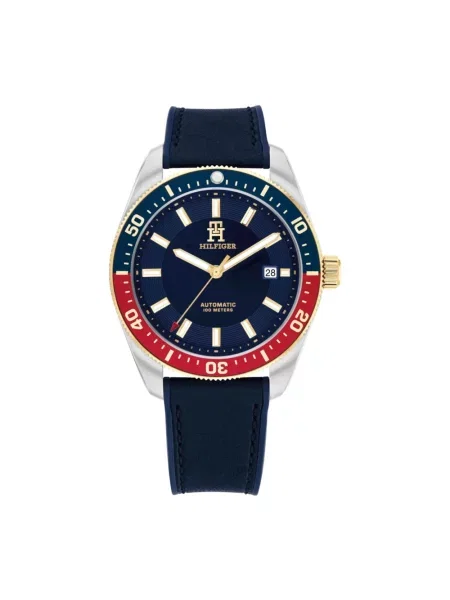 Zegarek Tommy Hilfiger skórzany szary