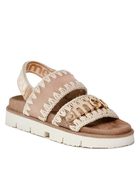 Босоножки Mou бежевые