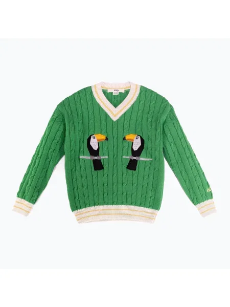 Gyerek pulóver KID STORY Bawełna organiczna green pelican Bawełna organiczna SWEATORGGP zöld