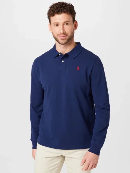 Polo Ralph Lauren Tricou polo Bleumarin Custom roșu