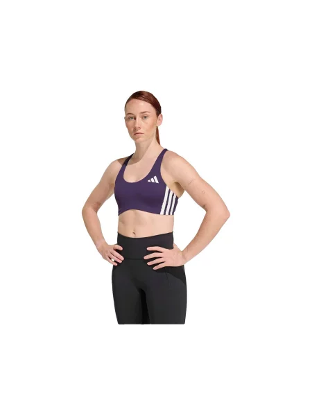 Bežecká športová podprsenka Adidas fialová