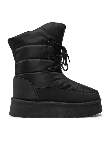 Полуотворени обувки Big Star Shoes на платформе черно