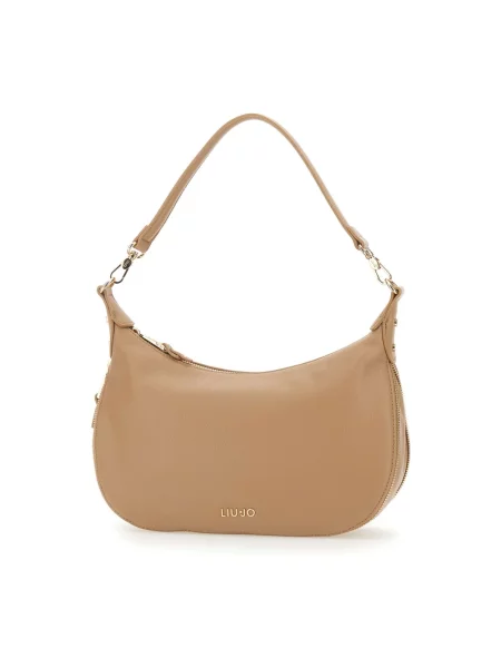 Torebka Liu Jo z odpinanym paskiem elegancka brązowa