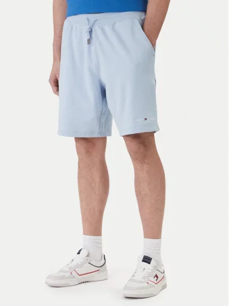 Tommy Hilfiger Αθλητικό σορτς Logo Γαλάζιο