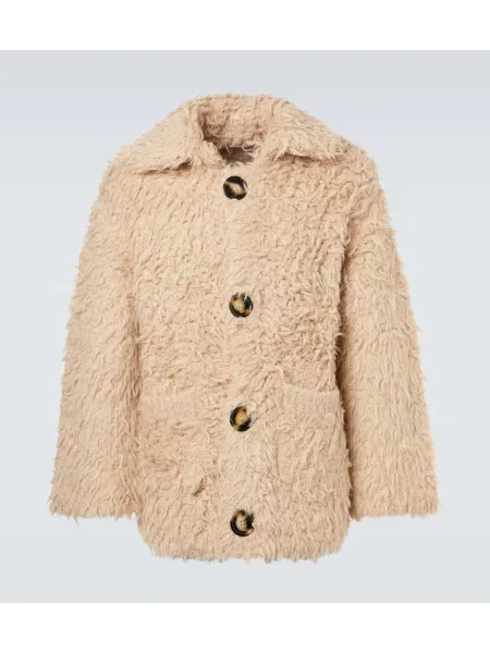 Cardigan Acne Studios din lână alpaca bej