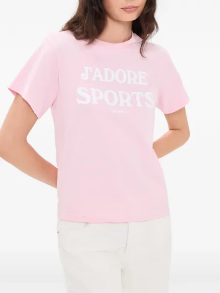 Αθλητικό μπλουζάκι Sporty & Rich ροζ