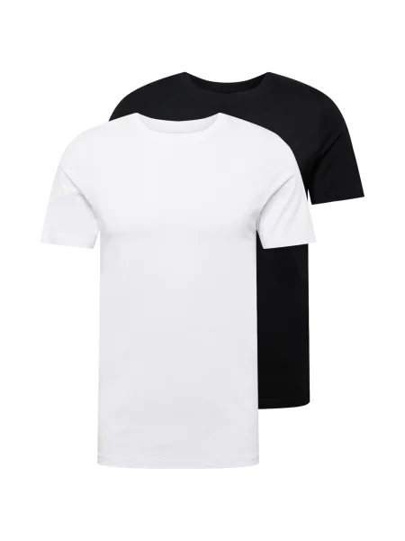 JACK & JONES Tricou negru alb