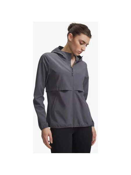 Kurtka cienka z kapturem Under Armour Velociti Storm ciemna XS szara