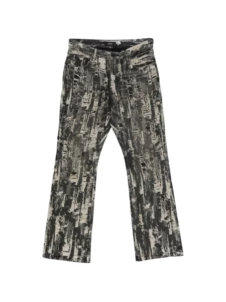 Blugi largi Purple Brand cu mărgele negru