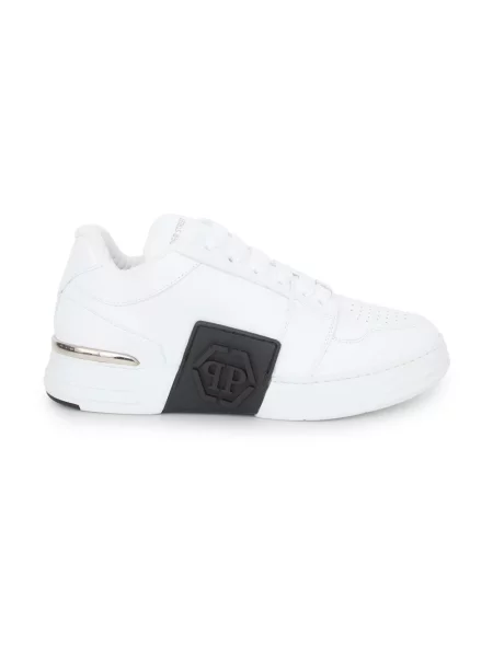 Sneakersy Philipp Plein skórzane białe
