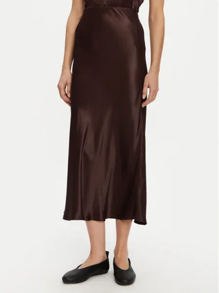 Пола Clea дълга разкроена кафяво