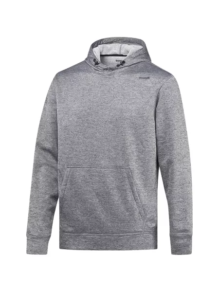 Hanorac cu glugă Reebok cu broderie gri
