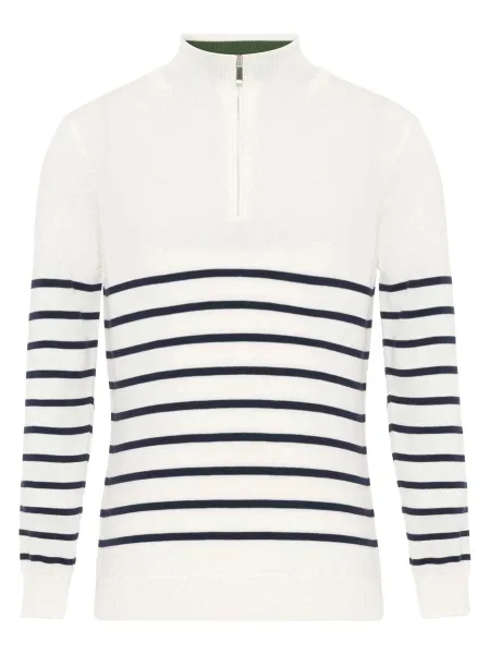 Felix Hardy Pulover ecru/prljavo / crna bijela