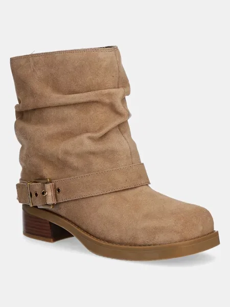 MICHAEL Michael Kors cizme din piele intoarsa Colby cu drept bej