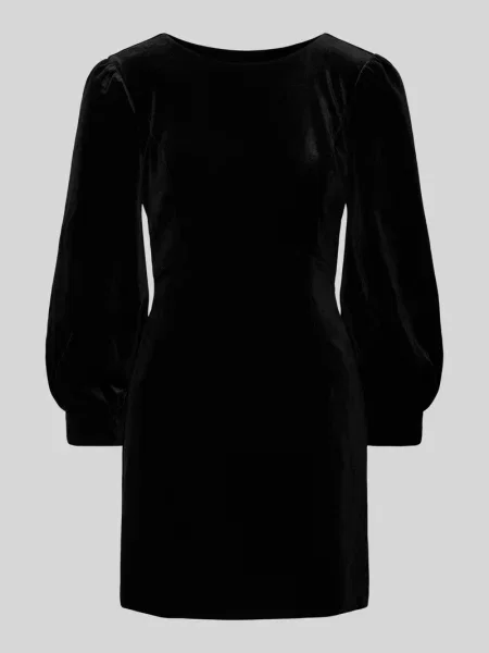 Sukienka mini z bufiastymi rękawami Forever New czarna