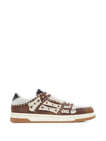 Sneakerși Amiri cu șireturi din dantelă maro