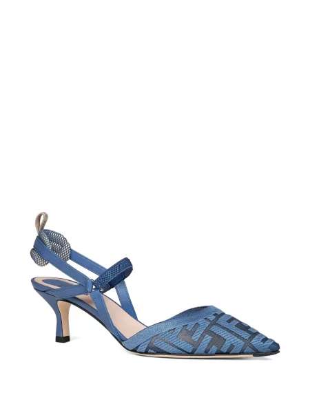 Pantofi cu toc Fendi albastru