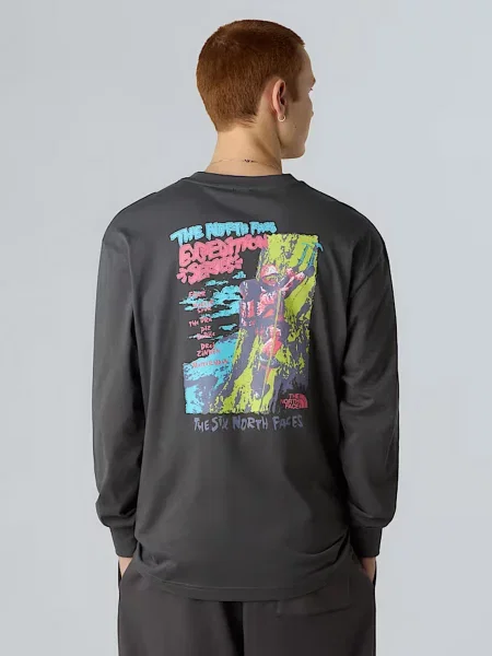 Лонгслив The North Face серый