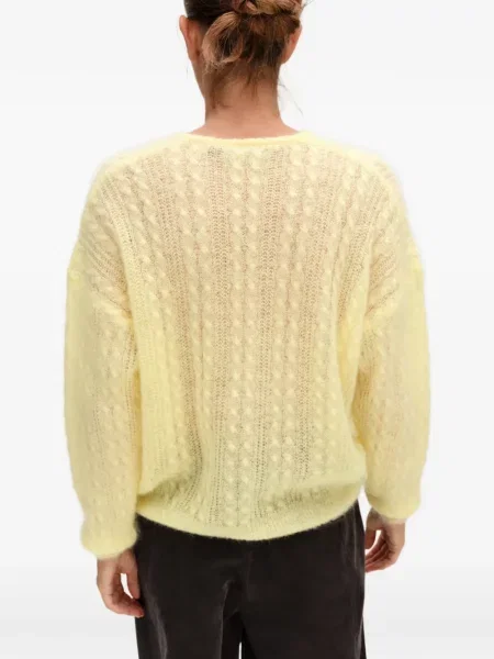 Pulover Bimba Y Lola de mohair galben