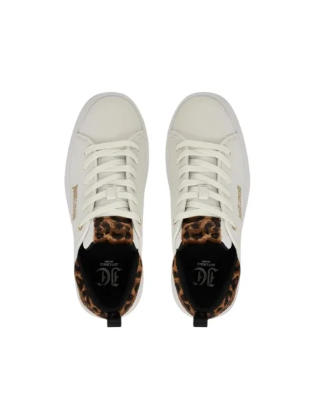 Just Cavalli sneakers din piele alb