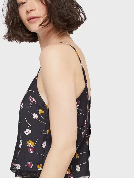 Топ Etam ретро черный