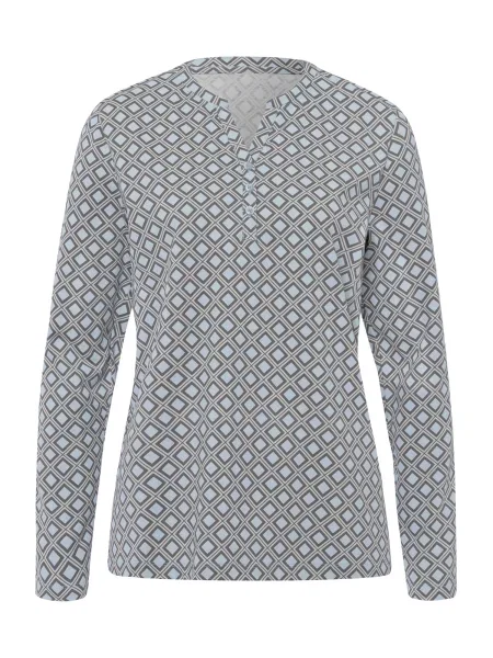 Heine Tričko světlemodrá / antracitová / světle šedá