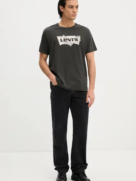 Levi's kratka majica GRAPHIC CREWNECK zelena