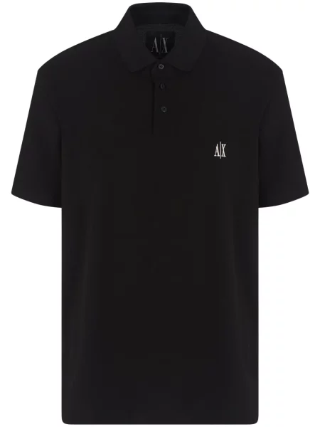 Tricou polo Armani Exchange negru