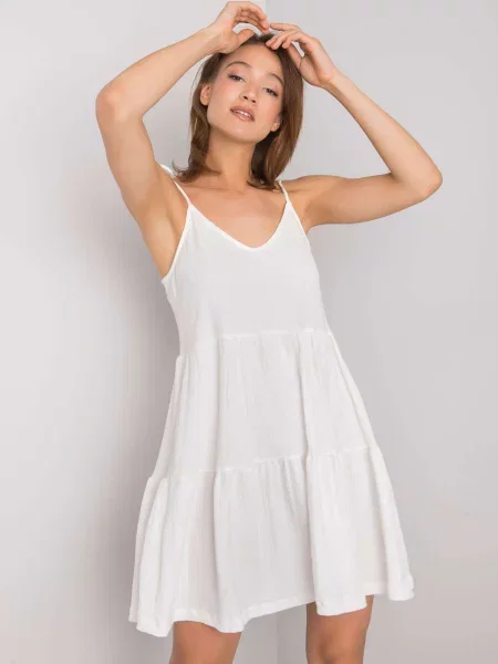 Rochie mini Fashionhunters de costum alb