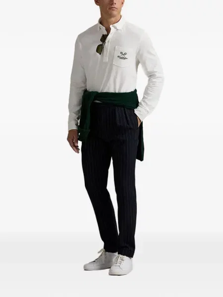 Șapcă Polo Ralph Lauren în carouri din țesătură twill cu imagine alb
