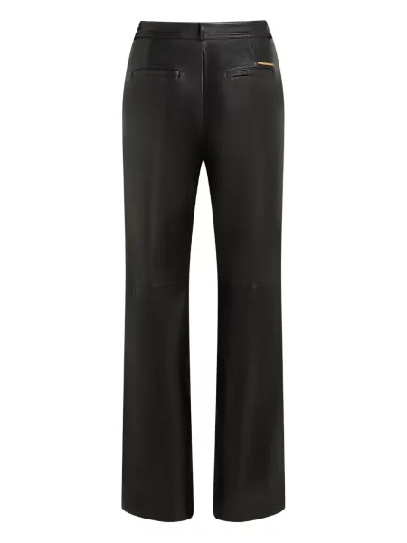 Pantaloni Karl Lagerfeld din piele negru