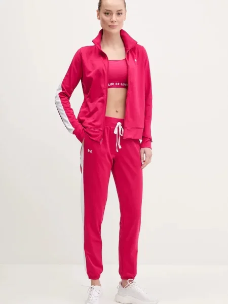 Under Armour dres sportowy Tricot bordowy różowy