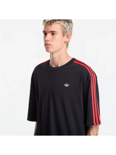 Tričko Adidas Originals so vzorom zebry čierna
