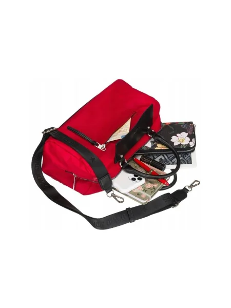 Kabelka David Jones červená