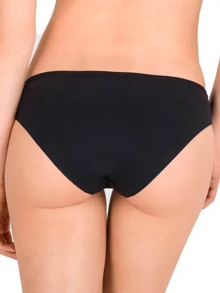 Женские трусики слип с низкой посадкой чорні