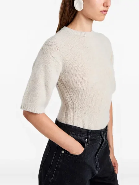 Pulover Proenza Schouler White Label scurt alb