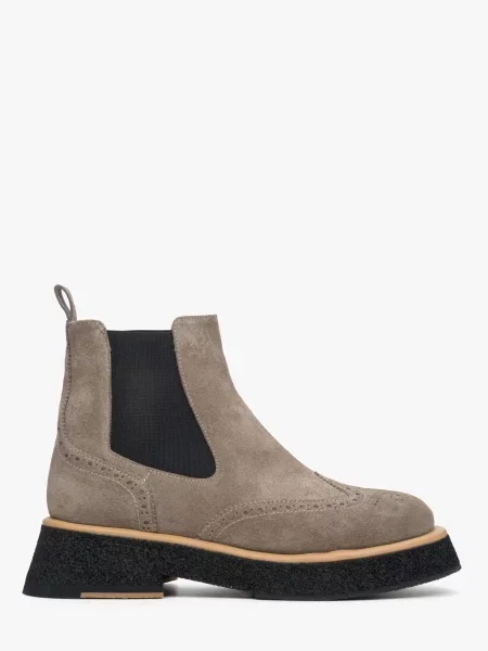 Велюрові Черевики та чоботи Estro сірий