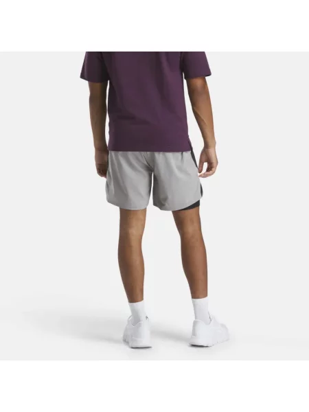 Reebok Szorty Running Two-in-One 13 cm male Grey Size: S szare