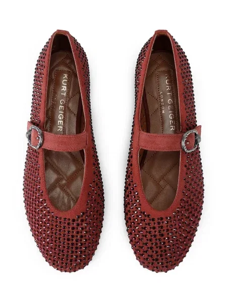 Kurt Geiger London балетки шкіряні Mayfair Ballet Flat Wine
