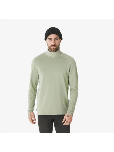 Koszulka termoaktywna narciarska Quechua BL rollneck zielona
