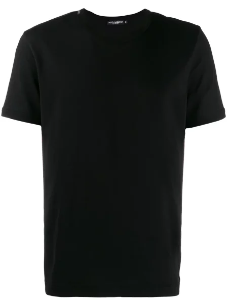 Tricou Dolce & Gabbana cu decolteu în U negru