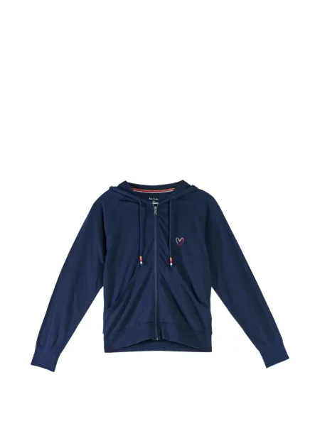 Hanorac cu glugă Paul Smith cu motiv cu inimi albastru