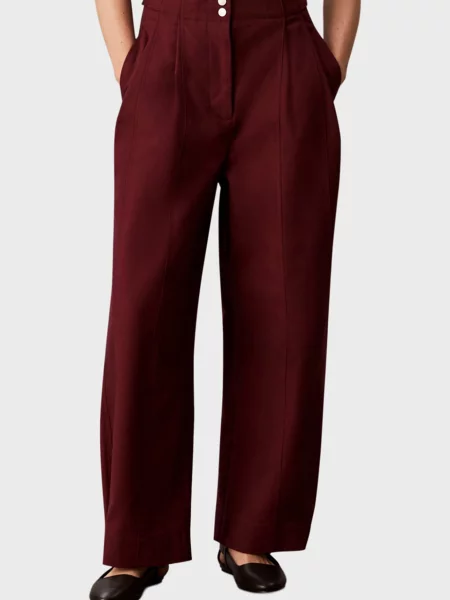 Стрейчеві штани Calvin Klein бордові